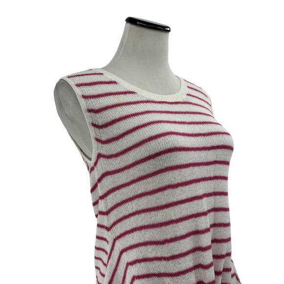 Splendid Striped Twist Hem Sleeveless Sweater Tank Top - Picture 4 of 11